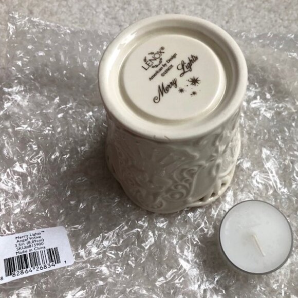 SALE 2 for $26 / 3 for $33 - Lenox Merry Lights Angel Votive with Scalloped Top - Picture 5 of 8